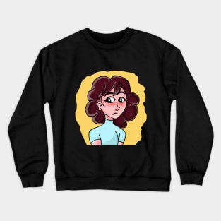 Girl in emotion Crewneck Sweatshirt